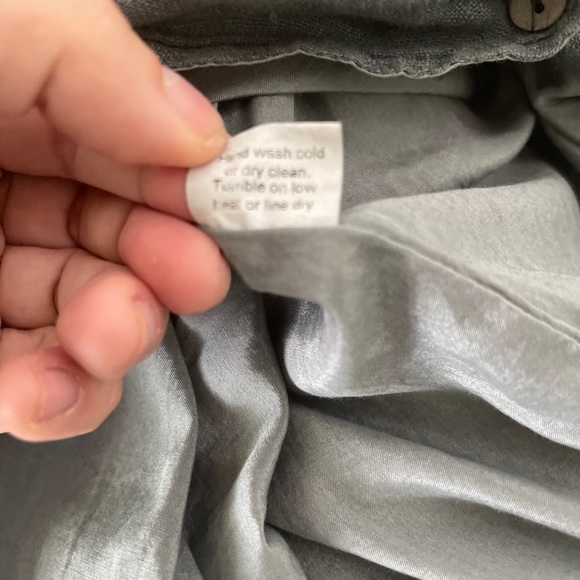 Cynthia Ashby Jacket - Gray Linen/Cotton/Silk XS - Picture 4 of 10